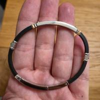 bracciale uomo Zancan silicone  e acciaio