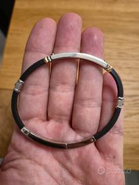 bracciale uomo Zancan silicone  e acciaio
