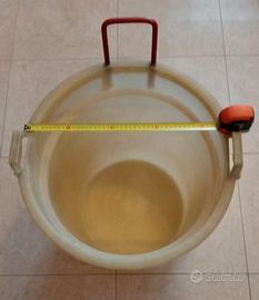 Mastello tinozza in plastica