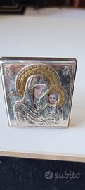 Quadretto Madonna con Bambino cm. 6x7
