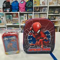 Zaino asilo spidernan 3d × astuccio completo 