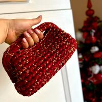 Clutch rossa e oro