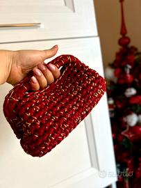 Clutch rossa e oro