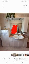 mobile bagno completo di lavabo in ceramica 