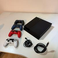 Play Station 4 - 4 joystick - 2 giochi