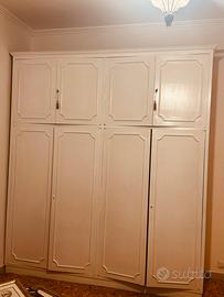 Armadio guardaroba bianco stile veneziano