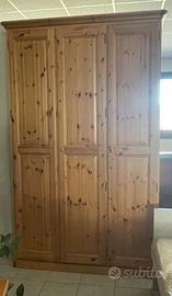ARMADIO 3 ANTE IN PINO MASSELLO