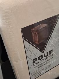 Pouf contenitore 40 x40x40  beige