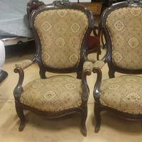 POLTRONE LUIGI FILIPPO DELLA META' 800 IN NOCE