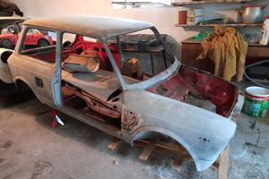 A112 Abarth scocca con targhe e documenti