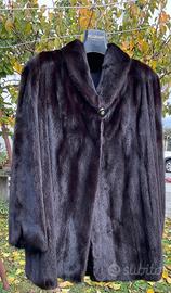 Giacca visone nero