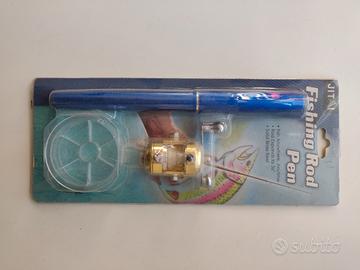 Mini Canna da Pesca Tascabile a Penna con Mulinell