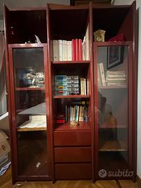 libreria scaffale con vetrine 