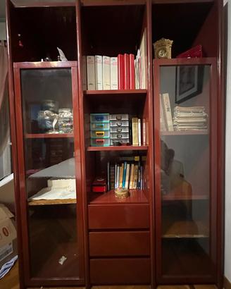 libreria scaffale con vetrine 