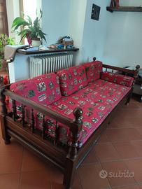 Divano-letto legno stile antico
