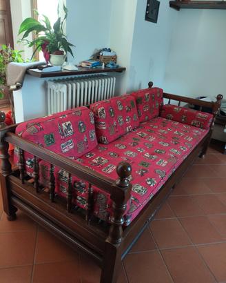 Divano-letto legno stile antico
