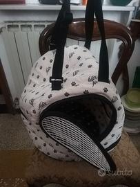 trasportino in tessuto  x gatto