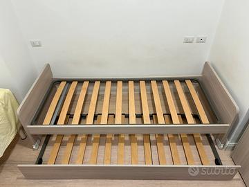 Letto a cassettone + materasso