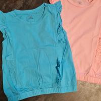 Coppia di t-shirt bambina 7 anni 