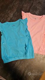 Coppia di t-shirt bambina 7 anni 