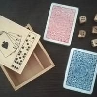 Set da viaggio carte Modiano + 5 dadi 