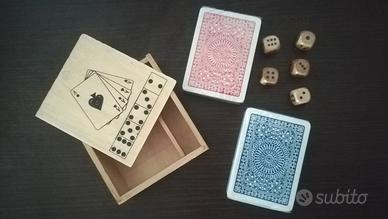 Set da viaggio carte Modiano + 5 dadi 