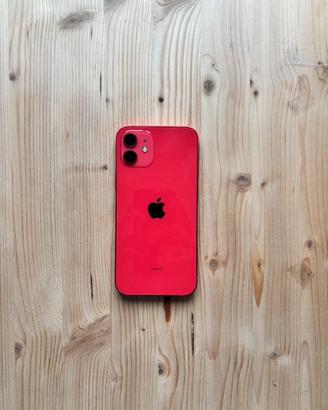 apple iphone 12 64Gb rosso+custodie+caricatore