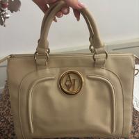 Borsa Armani in pelle beige