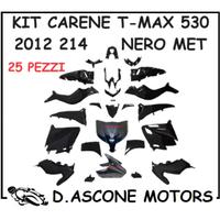 KIT CARENE TMAX 530 NERO LUCIDO 25 PEZZI 2012 2014