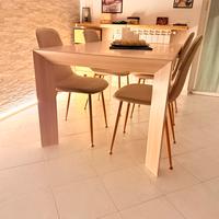 Tavolo legno 160 per 80 allungabile fino a 240