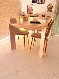 Tavolo legno 160 per 80 allungabile fino a 240