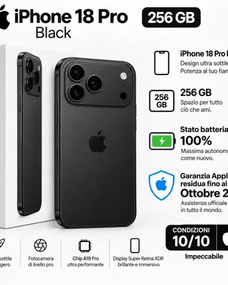 Iphone 18 Pro 256gb  black