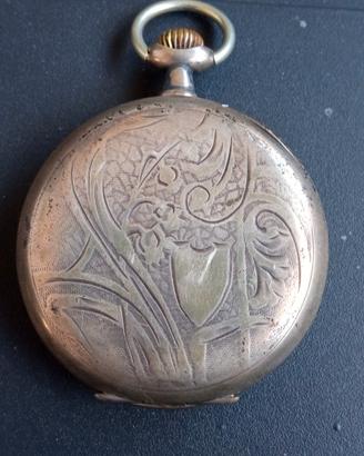 orologio da tasca antico in Argento 800 Remontoir 