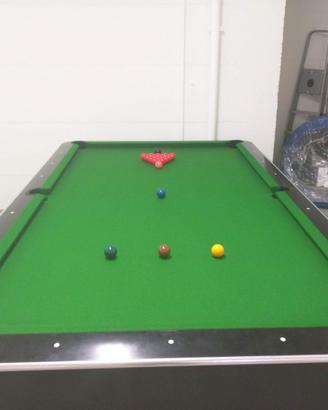 Biliardo pool/snooker De Blasi 9ft + accessori