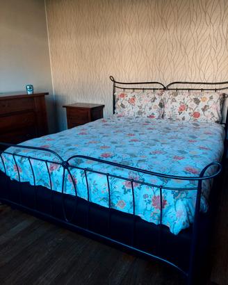 Letto matrimoniale in ferro battuto 