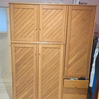 Armadio 3 ante in rovere massello