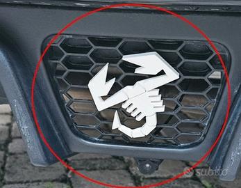  Logo Scorpione Bianco Abarth per diffusore