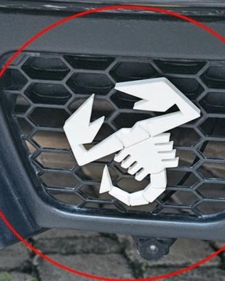  Logo Scorpione Bianco Abarth per diffusore