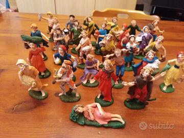 personaggi presepe cm.10-lotto 28 pezzi