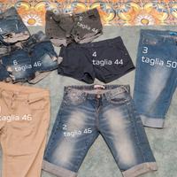 Y2K Jeans pinocchietto e shorts taglie 44-50