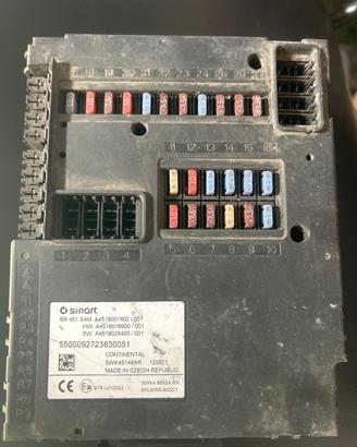 Centralina SAM Body Computer Smart Fortwo 451 Fusi