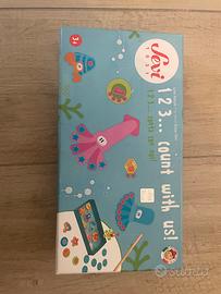 Gioco sevi in legno pesca