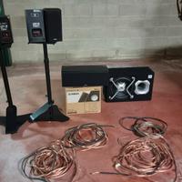 Home Theater Yamaha 5.1+NS-SW200+cavi+piedistalli