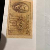 Banconota 5 lire biglietto di stato