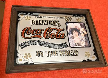 Quadro specchiato Coca Cola anni 70