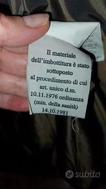piumino nero lungo 