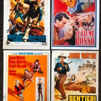 Mini Locandine Ciak  4 Schede Film John Wayne