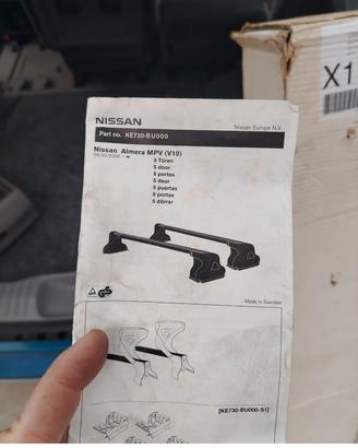 Portapacchi originali per NISSAN