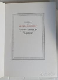 libro "Ricordo di Arnoldo Mondadori"
