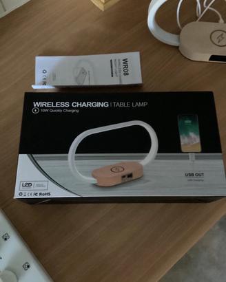 Lampada con ricarica wireless